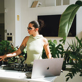 [OASIS] Custom Ruche Dress in Matcha