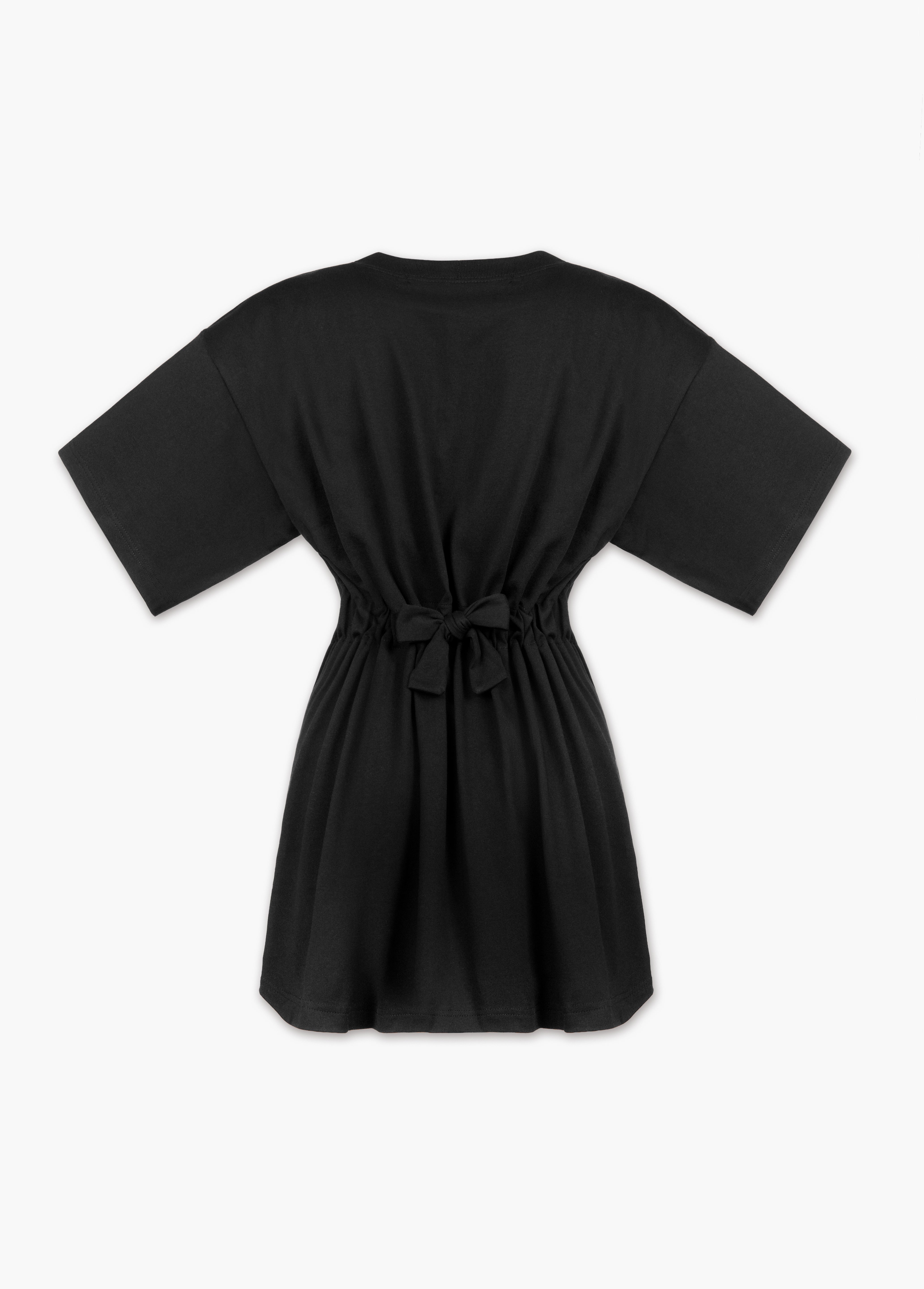 black t shirt wrap dress VINCE