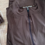 [REVENGE] ZIP UP Midi Sleeveless Dress in Chocolate Martini (Sample Sale)