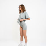 LUNA One Leg Pocket Short in Light Ash
