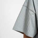 LUNA High Slit V-Neck Tee Dress in Silver Glow