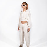 SAMPLE SALE // [POLARO] 2in1 Reversible Oversized Jogger in White Sand