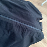 SAMPLE SALE ZIP UP Midi Sleeveless Dress in Black