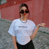 Ultimate BAE "ICONS" T-shirt with "I WISH I WAS GAY" Print In Black
