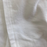 The Adjustable T-shirt Dress In White (Sample Sale)