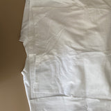 The Adjustable T-shirt Dress In White (Sample Sale)
