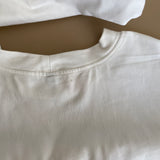 The Adjustable T-shirt Dress In White (Sample Sale)