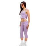 Capri Pant with Clip-In Thong Detail in Lavender Dream