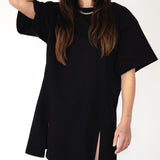 The Adjustable T-shirt Dress In Black