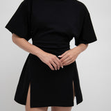 The Adjustable T-shirt Dress In Black
