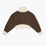 Organic Cotton Upside Down Jumper in Tiramisu