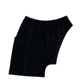 [GASOLINA] One Leg Short with Pocket in Black